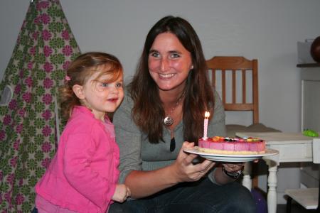 J'ai soufle toutes les bougies pour mes 2 ans...